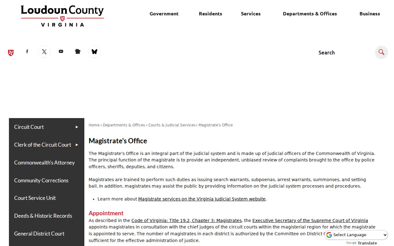 Loudoun County bench warrant process begins with the Magistrate’s Office role